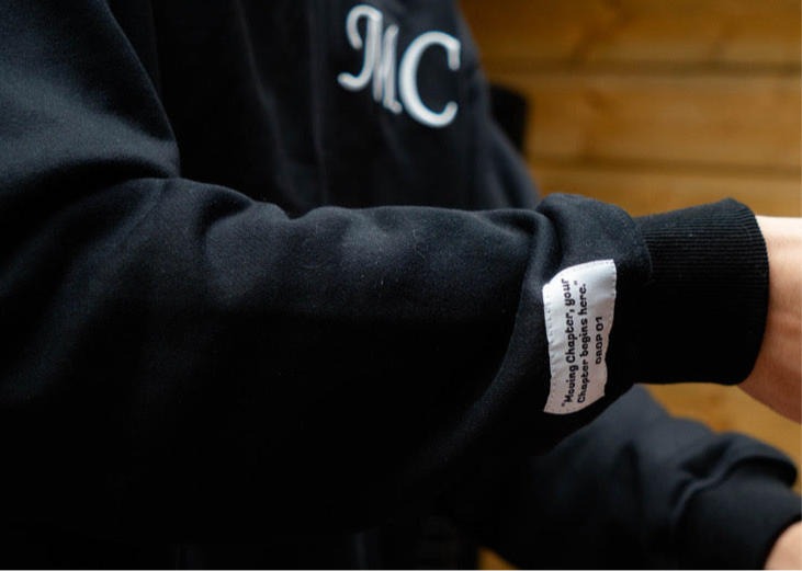 High quality Moving Chapter DROP 01 Hoodie unique sleeve label